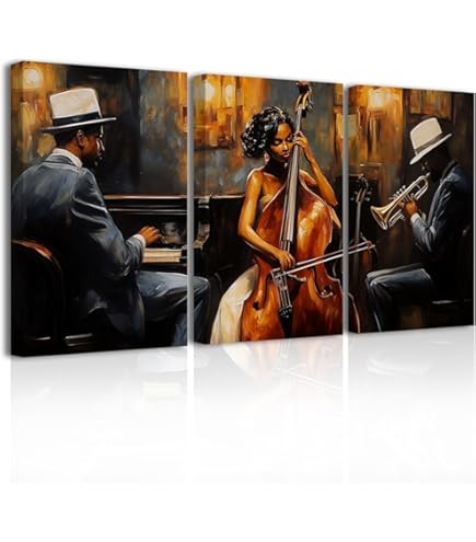 Amazon.com: Highlights of The Jazz Story in The USA - Framed Music