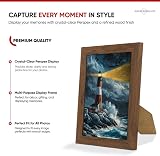 Alison Kingsgate Modern A4 Walnut Frame Engineered Wood Perspex Front view 5