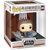 Funko POP! Deluxe: Star Wars: The Mandalorian - Bo-Katan with Throne | Official Sci-Fi Merch - Collectable Vinyl Figurine for Shelf Display - Birthday Gift Idea for Fans and Collectors
