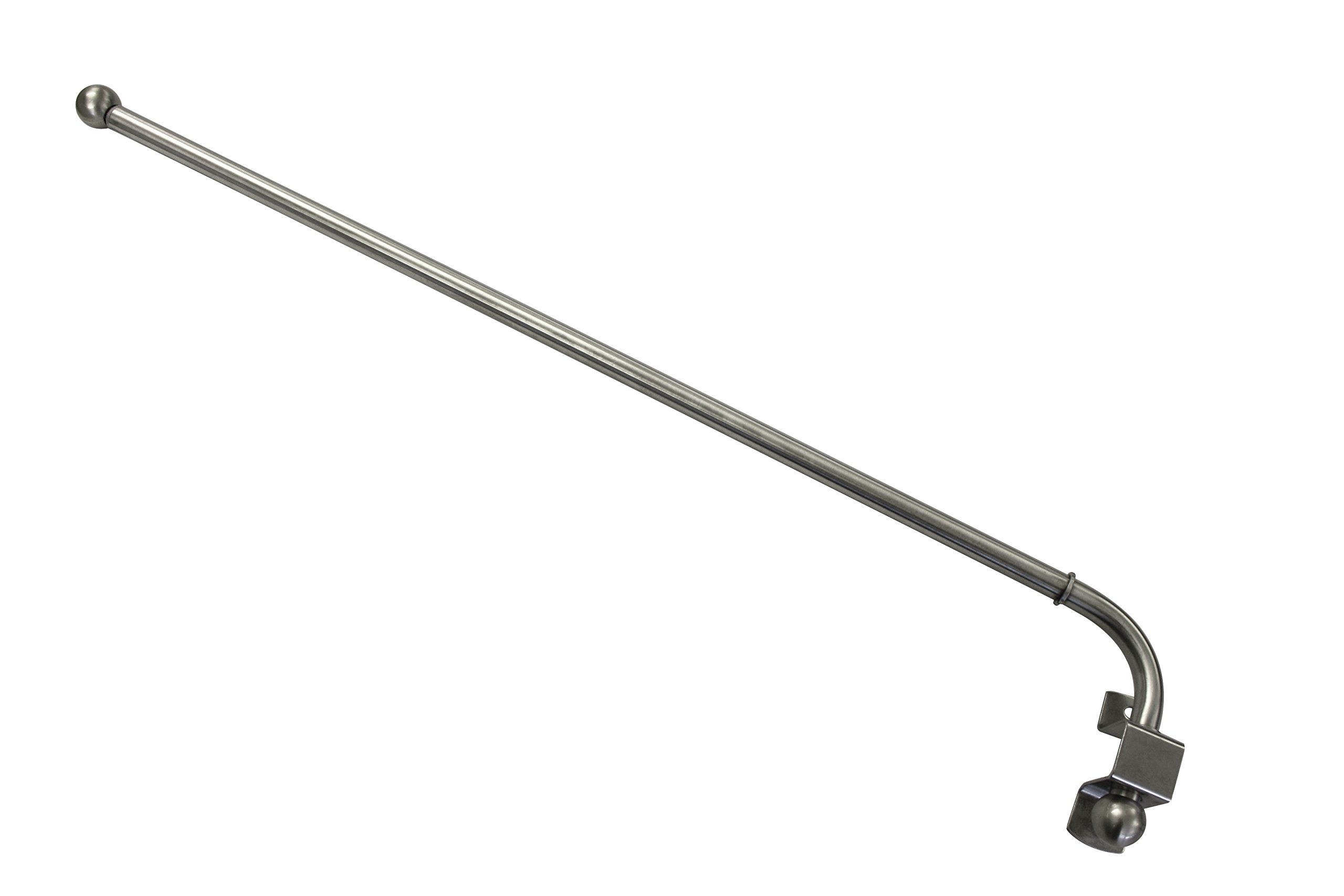 Gardinia Extendible Ø 12 mm 55-85, Metal Stainless Steel Finish, 85 x 55 x 0.02 cm