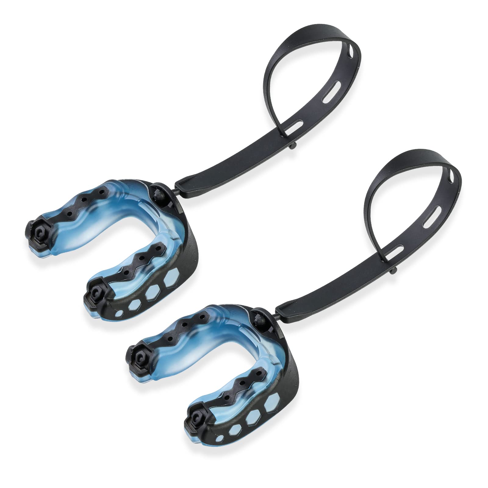 Photo 1 of 2Pack Football Mouth Guard with Strap, Upgrade Soft Youth Mouth Guard Football Mouthpiece, Sports for Boxing, MMA, Hockey, Rugby, Basketball for Adult & Youth (Blue)