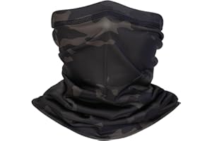 XY3545HS Camo Neck Gaiter Face Mask Ski Scarf for Men&Women UV Protection Windproof for Fishing Hunting Cycling