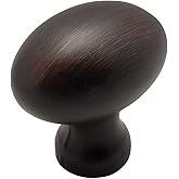 Cosmas 10 Pack 6021ORB Oil Rubbed Bronze Oval Oblong Cabinet Knob