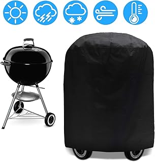 Grill Abdeckhaube, BBQ Grill Abdeckhaube BBQ Grillabdeckung Wasserdicht Gasgrill Schutzhülle, Grillabdeckung Gasgrill Schutzhülle Abdeckhaube Haube 75 x 70cm Schwarz