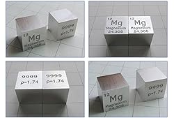 Magnesium Cube - 10mm Pure Metal Element Cubes