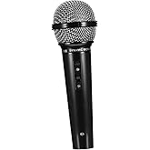 TOPPERFUN Kids Microphone Toy, 6.5in Fake Toddler Mic Prop Play Microphone Plastic for Halloween, Christmas, Cosplay, Birthday Party Favors, Costume Play