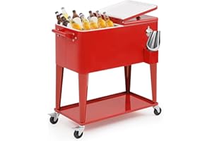 MADOG SPORT EQUIPMENT MADOG Modern Cooler with Wheels - Outdoor Entertaining Cooler for Patio and Deck