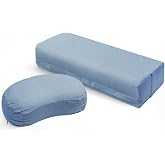 2 PCS Yoga Bolster Pillow, Rectangular Yoga Bolster Meditation Cushion with Removable Cover, The Head Pillows for Various Yoga Poses