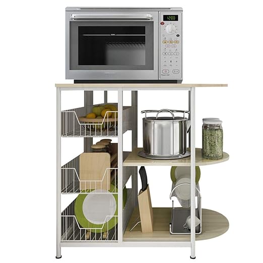 Estantes del horno de microondas Estantes de almacenamiento del ...
