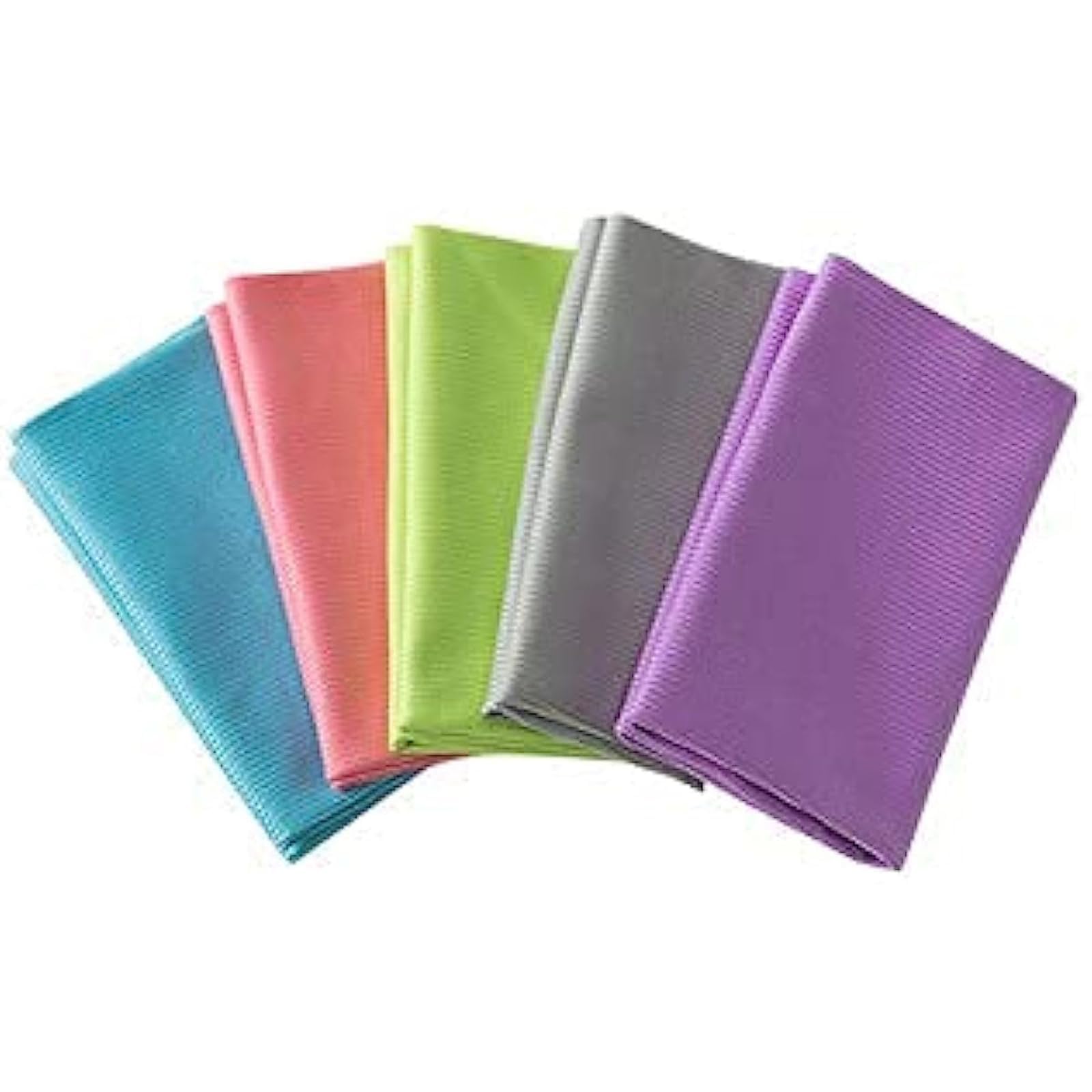 NUOE 4PCS Microfiber Cleaning Cloth, Glass Window Mirror Cleaning Cloths, Leaving No Traces to Clean Kitchen, Random Colors