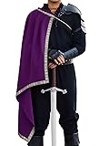 Runcati Mens Renaissance Shawl Half Shoulder Cape