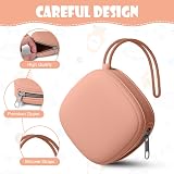 Aolso Dummy Holder 2Pcs Silicone Pacifier Case Apricot Bean Paste view 5