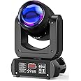 U`King Dj Lights Moving Head 150W LED Stage Lights 8 Colors 8 Gobos Beam Spot Wash Lighting 18-Facet Prism Rotating DMX 512 Sound Activated Stage Lighting for Party Wedding Church Live Christmas