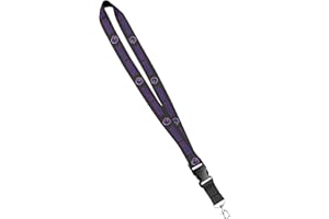 MOOSE PET WEAR Boise State Broncos Lanyard - Satin Keychain Necklace, Boise State ID Badge Holder – 3/4 Inch, Carbon Print