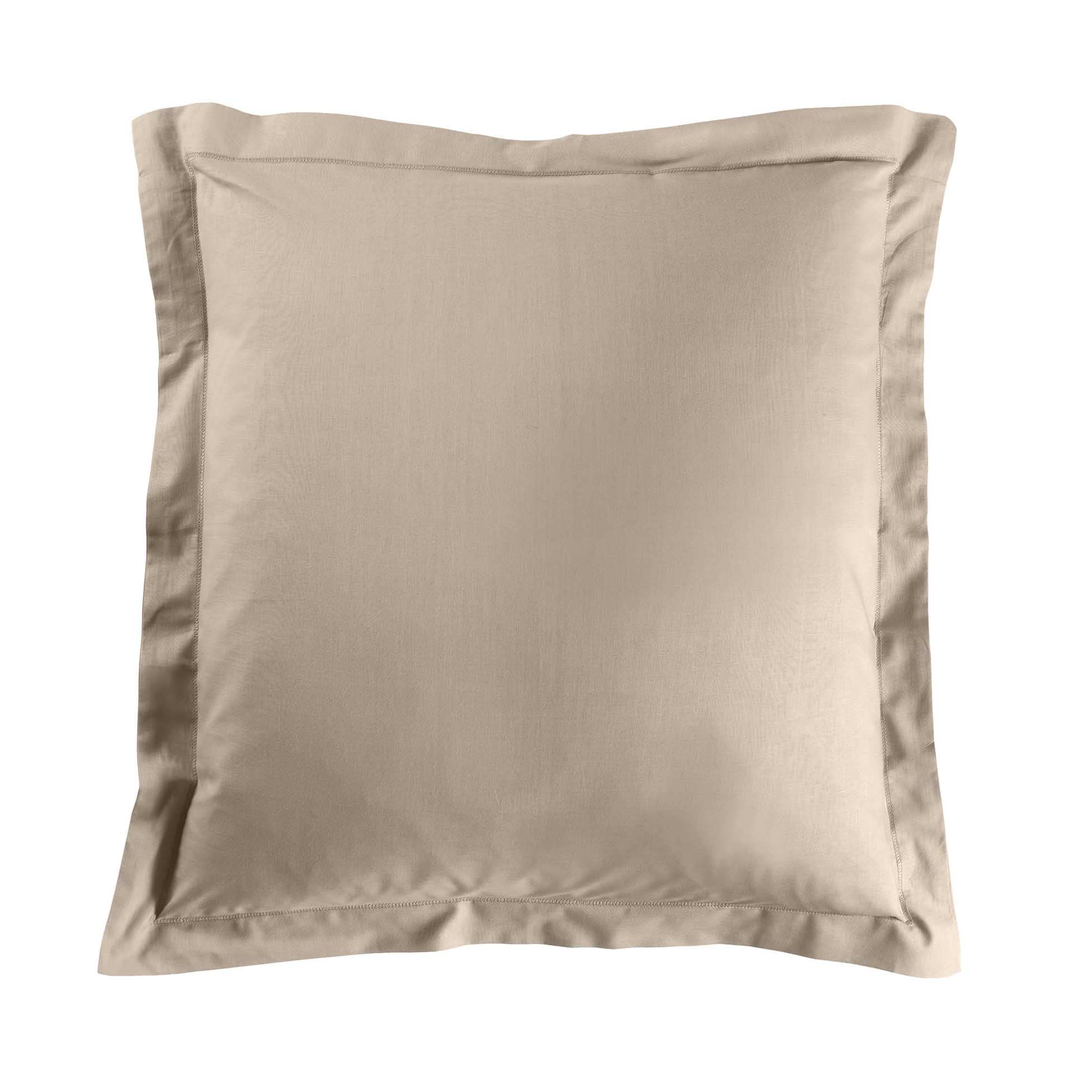 douceur d'intérieur, Lina Sand Pillowcase (63 x 63 cm) 100% Cotton