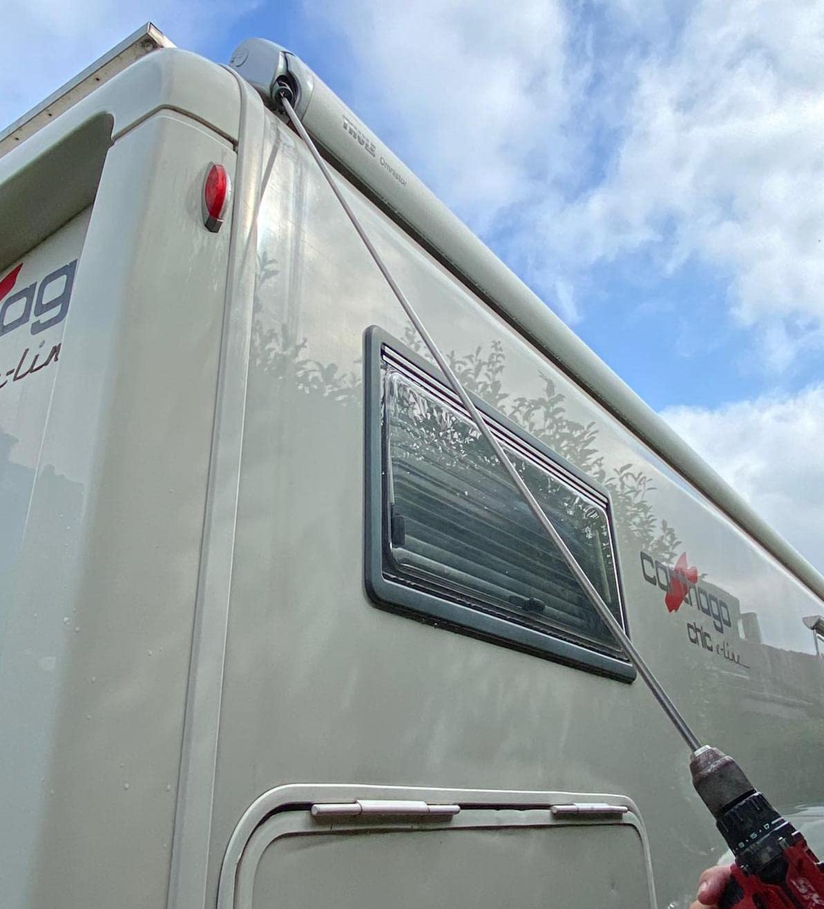 dromehdar Crank Rod for Quick Operation with Cordless Screwdriver for Motorhome Awning