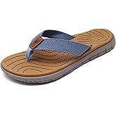 KuaiLu Womens Casual Flip Flops with Comfortable Arch Support Yoga Mat Summer Beach Walking Thong Cushion Sandals Lightweight Flats Non-Slip Shoes Indoor Outdoor