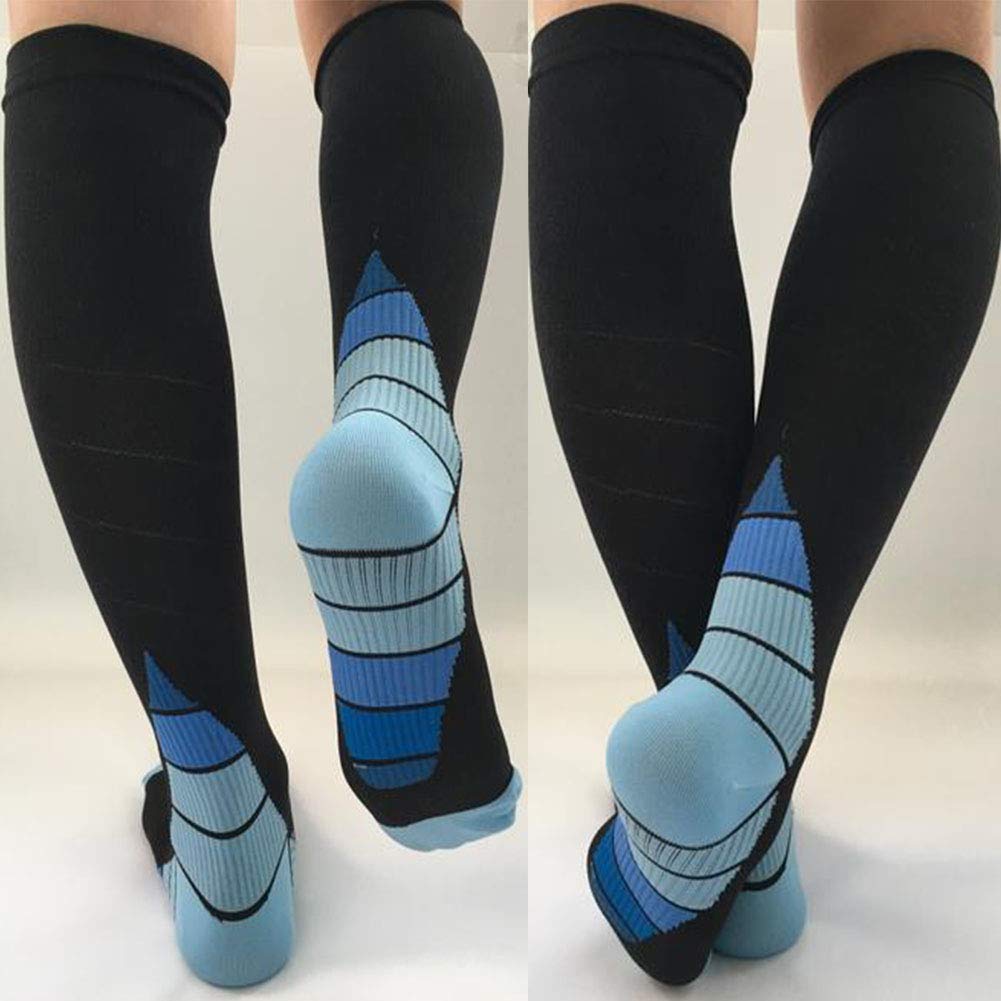 5 Pairs Graduated Compression Socks 20-30mmHg for Men & Women BEST Stocking for Running, Medical, Athletic, Flight, Travel, Pregnancy, Nursing, Shin Splints & Speed-up Muscle Recovery