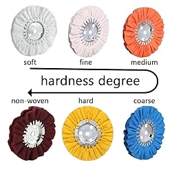8" White Airway Buffing Wheel,5/8'' Arbor Hole,16