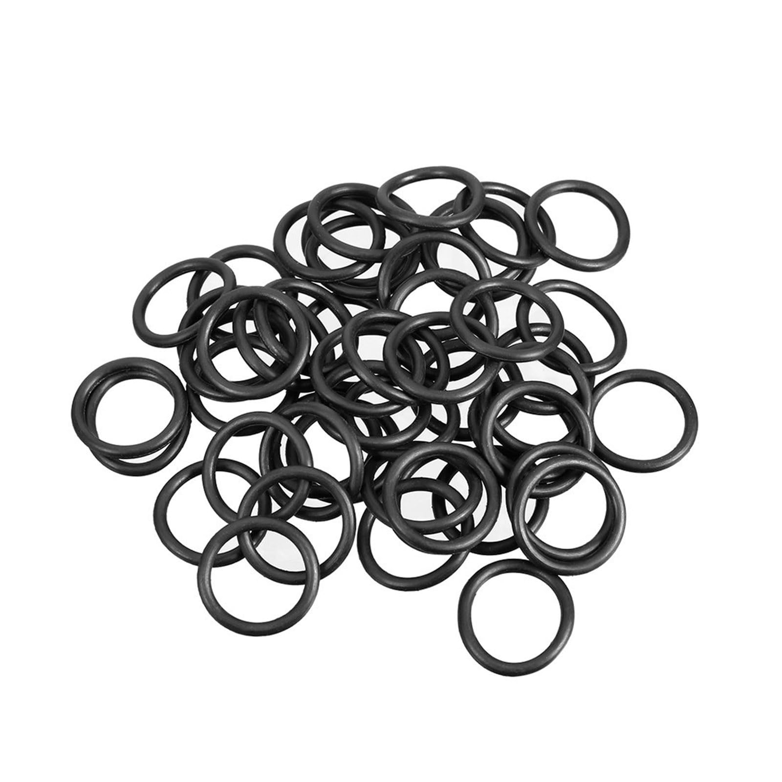TOP-VIGOR 50Pcs Nitrile Rubber O-Rings, 19mm OD 14mm ID 2.5mm Width Metric Sealing Gasket, Rubber Washers O Rings Spacers for Faucet Plumbing Automotive Repair, Black