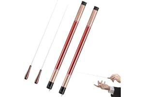 Foraineam 2 Pack Music Baton Conductor Batons Rosewood Handle Orchestra Baton Musical Conducting Batons with Baton Case for Choral Symphony Concert