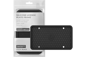 Rightcar Solutions Silicone License Plate Frames | The Original Premium Grade Silicone Car Plate Frame | Rust Proof, Rattle P
