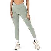 PAVOI ACTIVE Pilates Crossover Leggings for Women | Buttery Soft High Waisted V Cut Cross Waist Workout Yoga Pants | FlexFlow