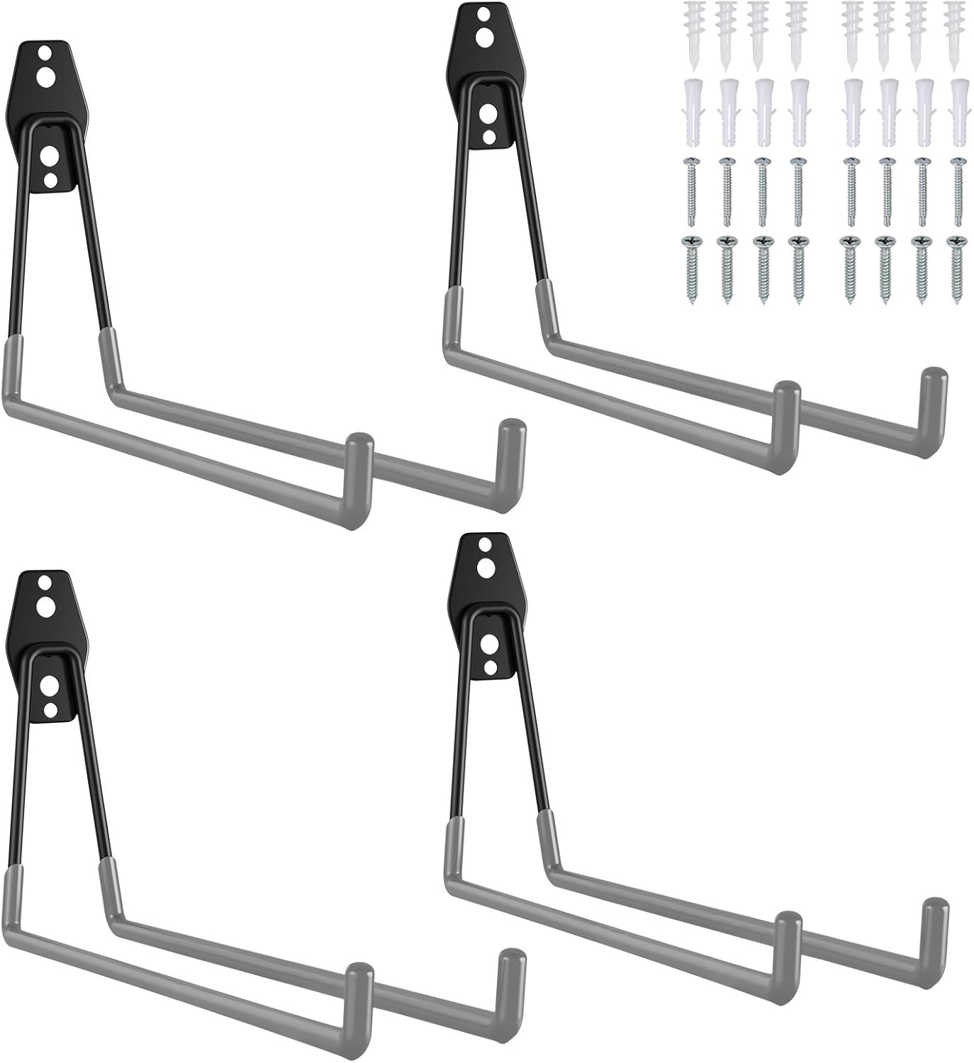 Proster Heavy Duty Garage Hooks 4 PCS Garage Storage Double Hooks