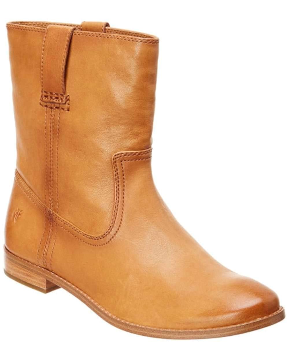 frye anna short leather boot