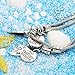 lauhonmin 2pcs BBF Best Friends No Matter Where Compass Split Broken Heart Double Bracelets Set Friendship Gift (Charm Bracelet)