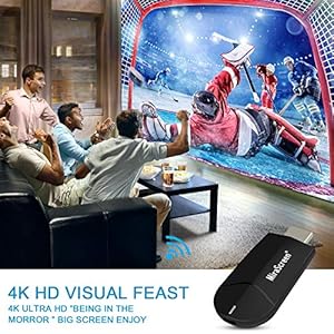 Wifi Display Dongle – 2.4G + 5G Wireless 4K HDMI Display Adapter, Mini Mirroring Supporto Miracast AirPlay DLNA per… - immagine 4