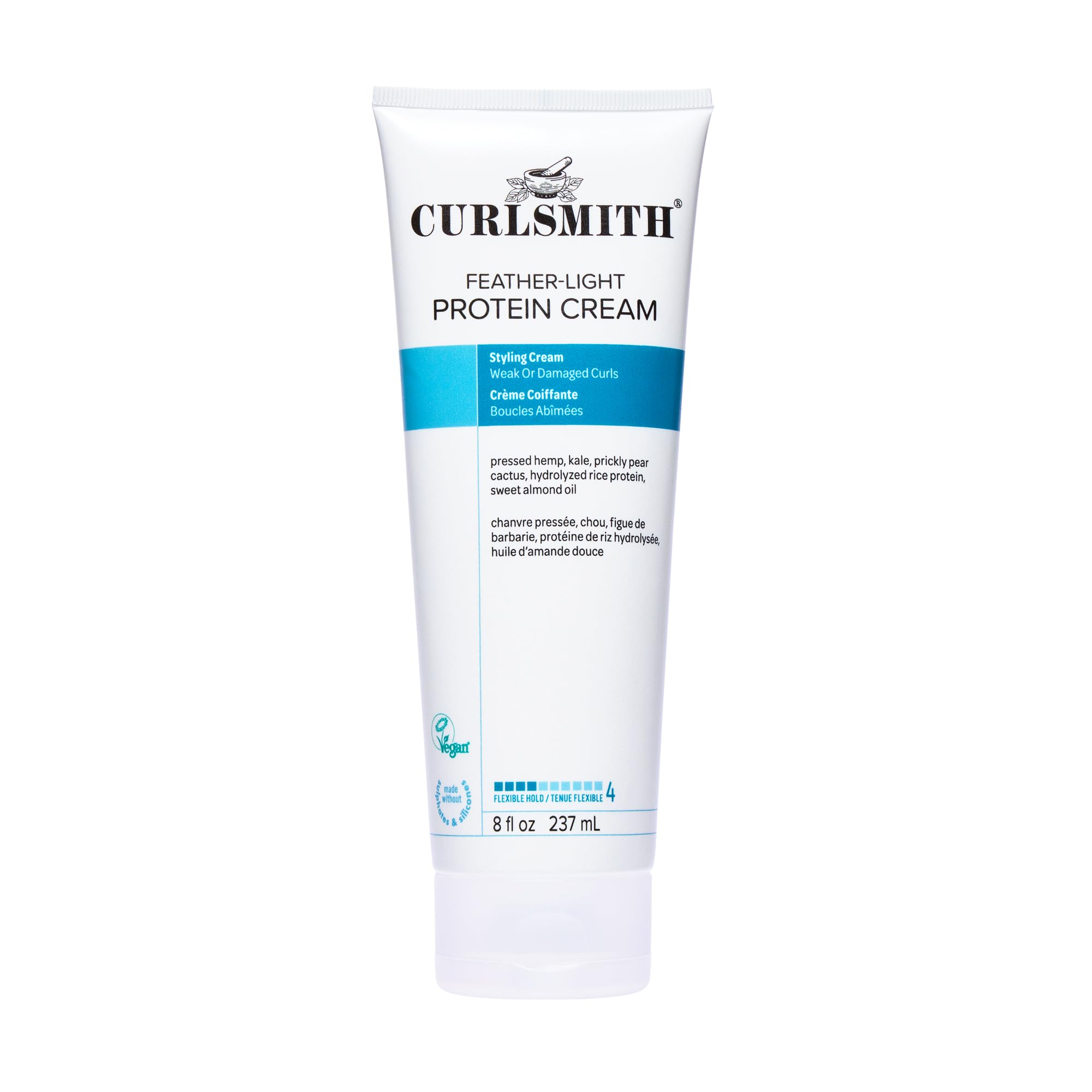 Curlsmith - Feather-Light Protein Cream, Hair Styling Cream for Weak, Damaged Curls, Medium Hold (237ml)