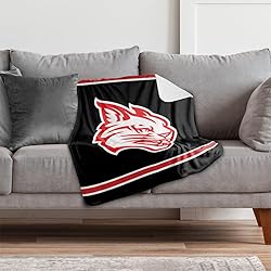 Davidson College Primary Logo Stripes Sherpa