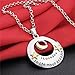 O.RIYA I Love You to The Moon and Back Necklace Daughter, Gifts for Mother, Gifts for Family