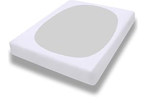 PureFit Stretchy Box Spring Cover Queen - Elastic Fitted Box Spring Wrap Around 4 Sides, Wrinkle & Fading Resistant Fits Queen Size Beds, White