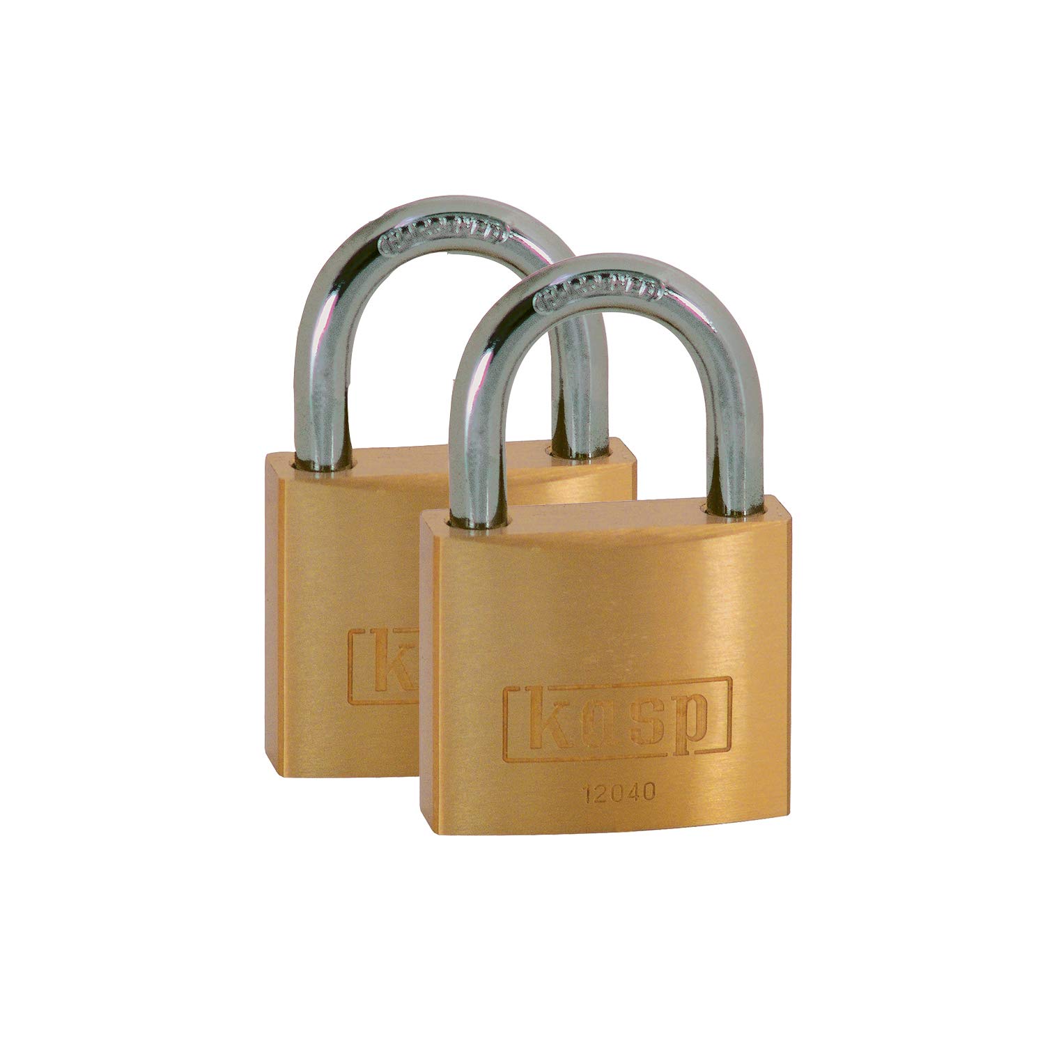 Kasp K12040D2 40 mm Brass Padlock Keyed Alike (Pack of 2)