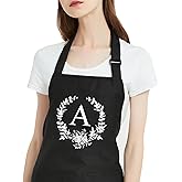Gvlrbut Personalized Aprons for Women, Cute Aprons for Cooking Baking, Kitchen Gifts for Mom Birthday Mothers Day Christmas