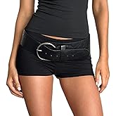 Sunloudy Women Y2k Micro Shorts Low Rise Mini Lounge Booty Shorts Sexy Cheeky Boyshort Rave Streetwear