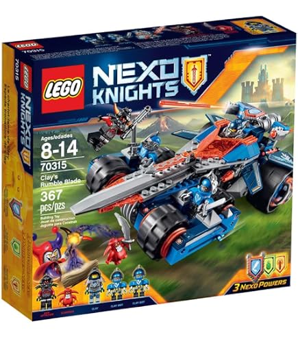 Amazon.com: LEGO Nexo Knights Clay's Rumble Blade Kit (367 Piece
