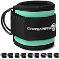 Gymreapers Ankle Straps (Pair) For Cable Machine Kickbacks, Glute Workouts, Lower Body Exercises - Adjustable Leg Straps with Neoprene Padding