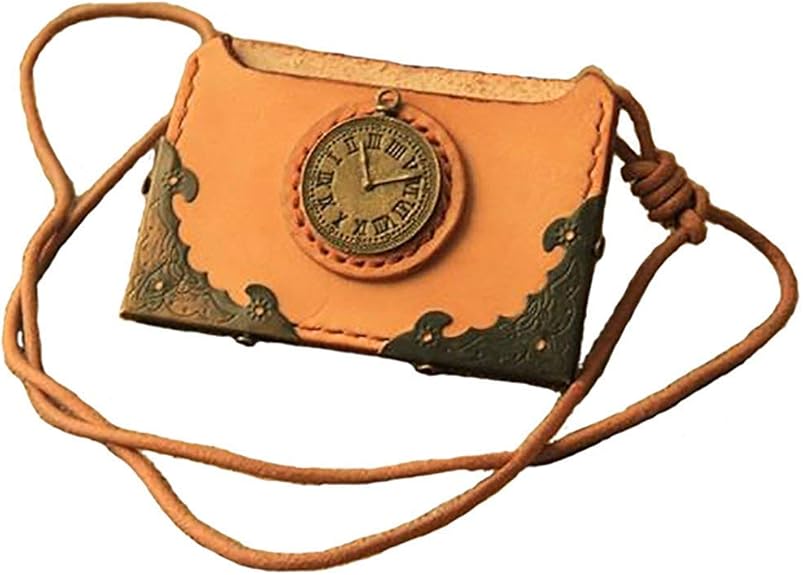 Amazon オリジナル Original 牛革製 カードケース オシャレ 時計デザイン 名刺 Idカード 定期入れ メンズ レディース Iq Wallet アイ キュー ウォレット 定期入れ