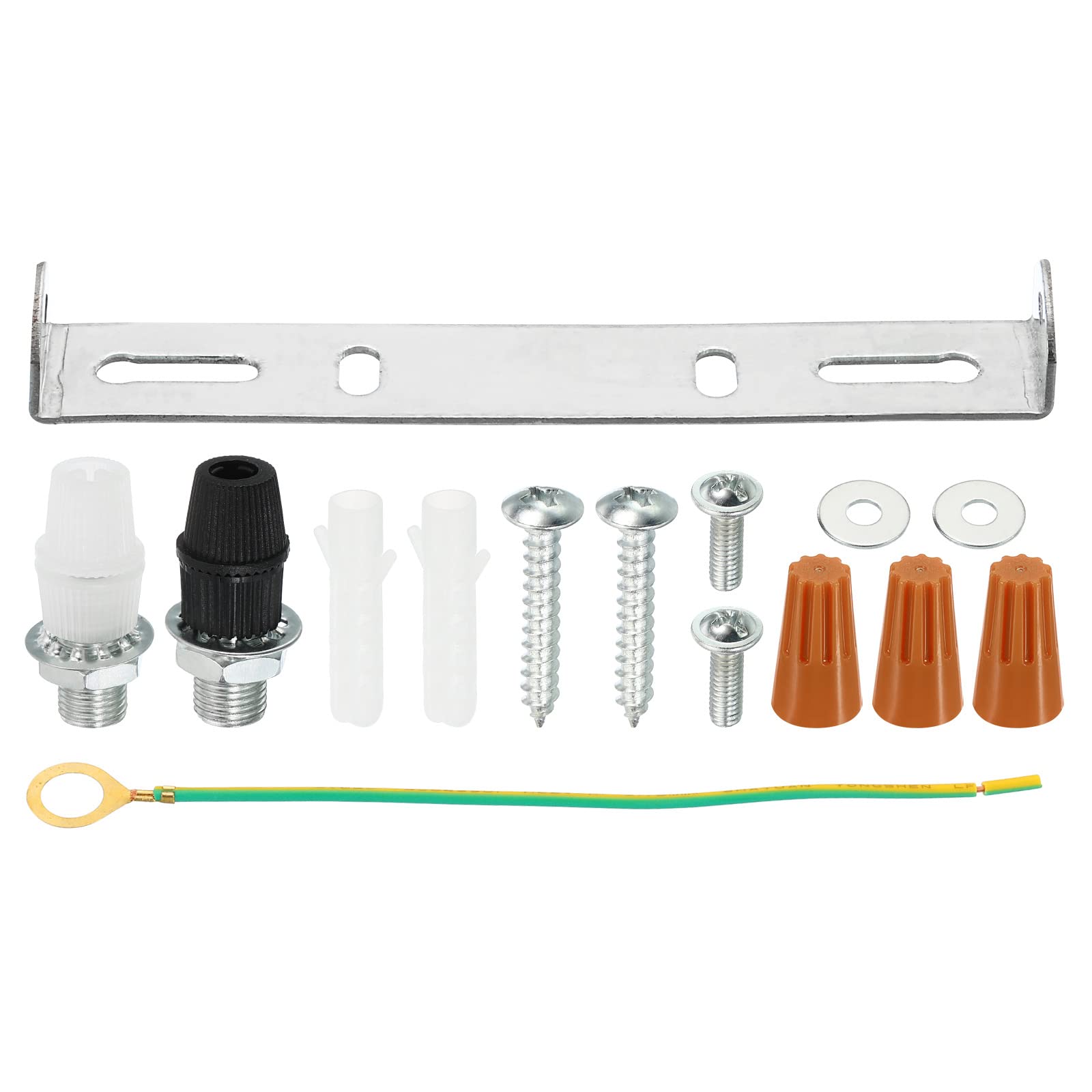 PATIKIL 125mm Ceiling Light Plate Kit, 1 Set Light Fixture Mounting Bracket Plate Steel Crossbar for Home Office Chandelier Lamp