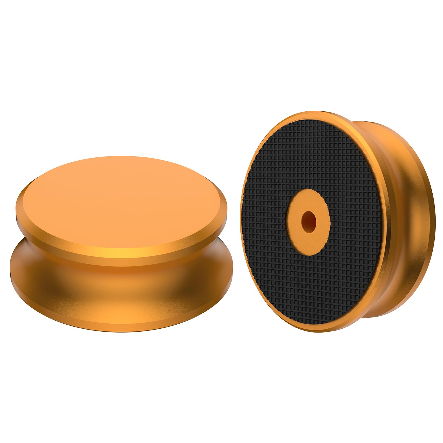 Tirstrup Turntable Weight Stabiliser Vinyl Disc Player Aluminium LP Stabiliser for Turntable Weight Stabiliser for LP Turntable Eliminates Vinyl Disc Vibrations (Golden)