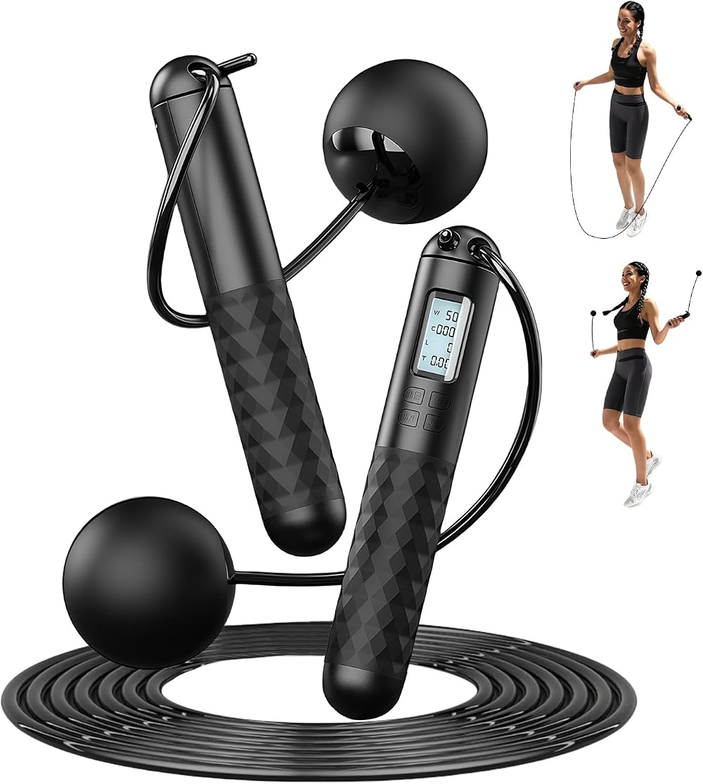 Flintronic Skipping Rope with Counter LED Display Adjustable Jump Rope