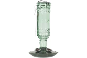 Perky-Pet Glass Hummingbird Feeders for Outdoors - Antique Bottle Style Bird Feeder - 10 Oz Humming Bird Feeders for Outdoor Garden Decor