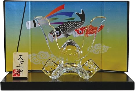 Amazon Co Jp かわいい 端午の節句 手作り ガラス細工 天下一兜飾り Cnswk271 ホーム キッチン