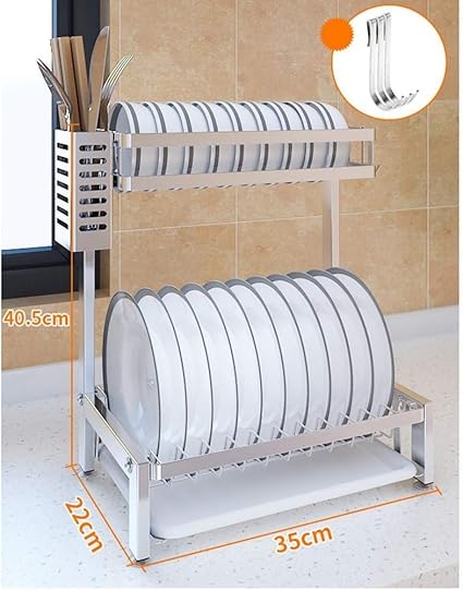 Escurridor Estante de Platos Estante for cubiertos Escurreplatos Cesta