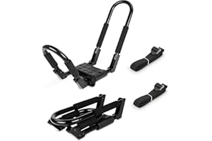 JDM AUTO LIGHTS Kayak Roof Rack Foldable Kayak Roof Carrier Rack for Car, SUV, Pickup, Trucks, Kayaks Canoes Paddle Board Car Rack