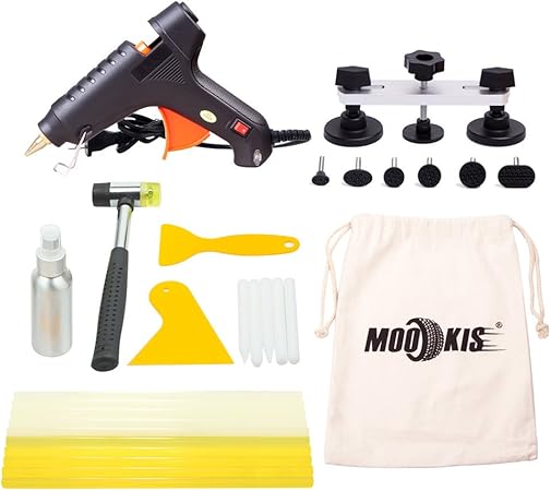 Amazon Mookis デントリペア ブリッジ型 板金工具 凹み吸盤 Diy修理工具pdr全セット装備 車 冷蔵庫 洗濯機 オートバイなどの凹み修復 ボディ フェンダー補修ツール 車 バイク