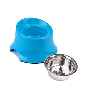 Super Design Elevated Dog Bowl Single Raised Dog Bowls Feeder For